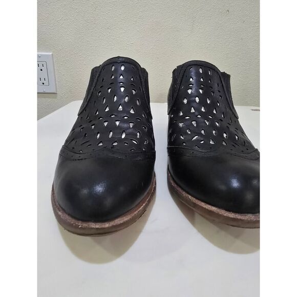 Dolce Vita Black Cutout Ankle Booties Women’s 9.5 Western Boho Heel Metallic - Picture 4 of 8